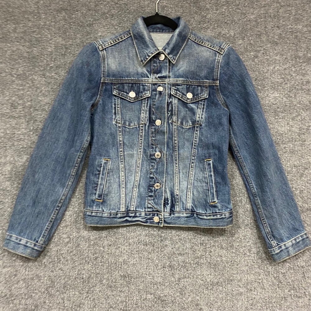 Gap 1969 Icon Denim Jacket Saddle Blue Trucker XS 415738-01